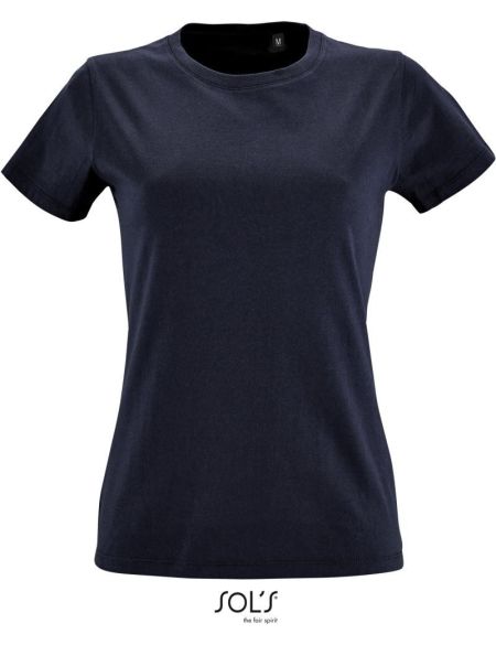Damen T-Shirt Sols Imperial Fit Women französisch marineblau