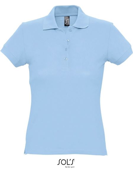Damen-Poloshirt Sols Passion himmelblau
