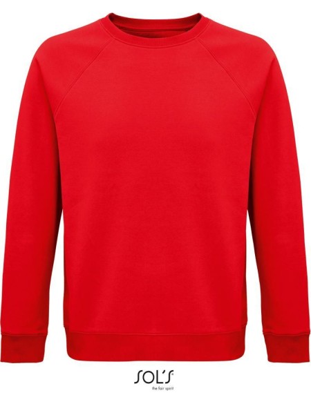 Bio-Unisex-Sweatshirt „Sols Space“ in Burgunderrot