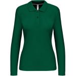 Damen-Piqué-Poloshirt mit langen Ärmeln Kariban K244 Kelly Green
