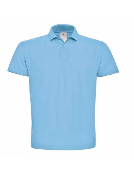 Herren-Poloshirt ID.001 hellblau