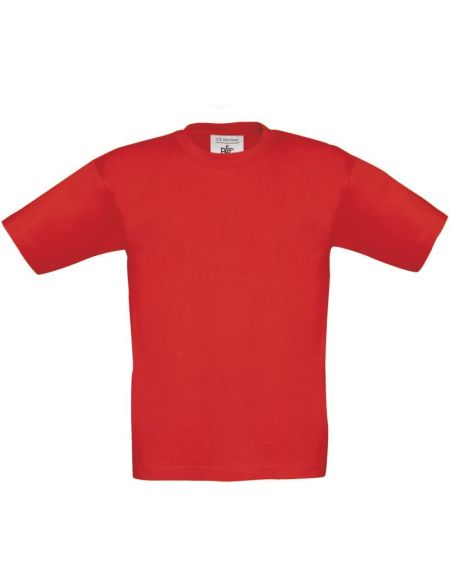 Kinder-T-Shirt aus schwerer Baumwolle Exact 190 Kids rot