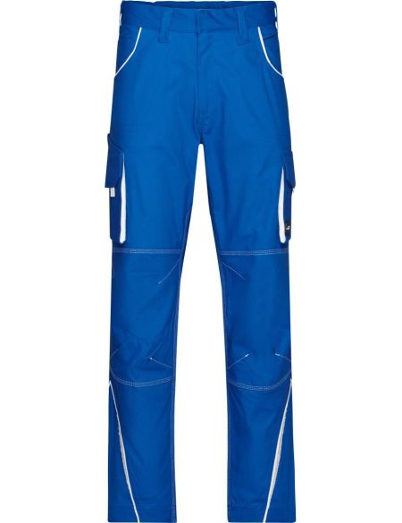 Arbeitshose Farbe James Nicholson JN847X (Größe 62-68) normale Länge Royal/Weiß