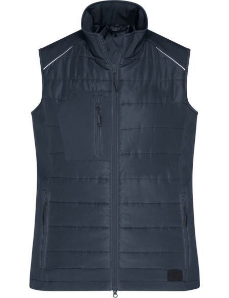 Damen 3-in-1 Jacke James Nicholson JN1153 navy/silver